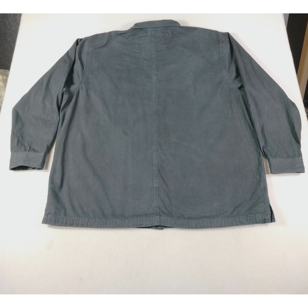 Carhartt Jacket Mens 3XL Black Canvas Shirt Jac Flannel Lined Workwear Ripstop - Picture 2 of 16